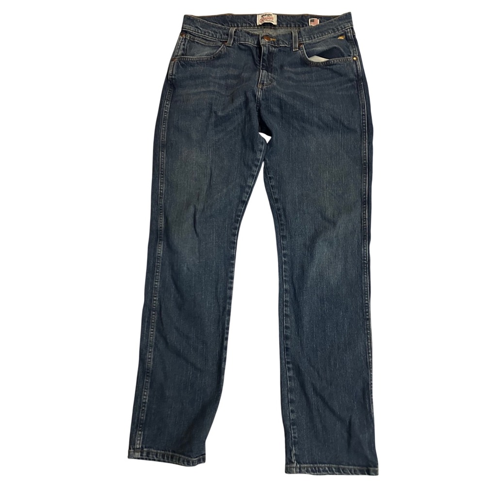 Wrangler Rooted Collection Alabama Jeans Mens 34x34 Made in USA 1088MWRN2 Blue